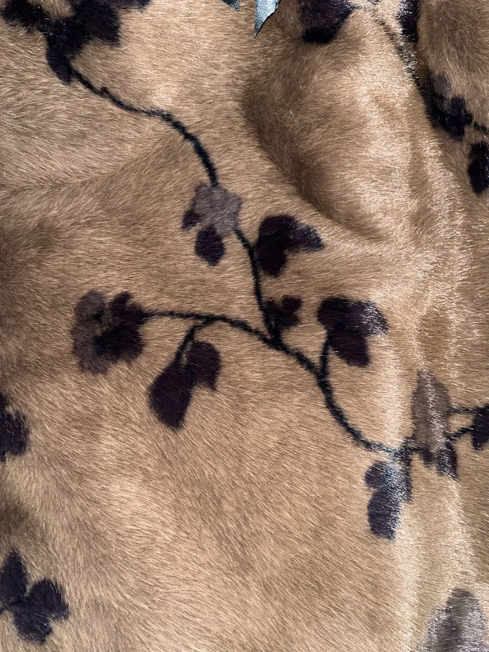 1-NWT NEIMAN MARCUS LUXURY CHERRY BLOSSOMS DESIGN FAUX MINK FUR THROW BLANKET